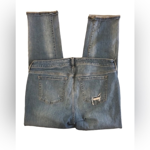 Torrid Boyfriend Straight Vintage Stretch Distressed Jean Size 14X29 Blue Fall - Picture 5 of 5